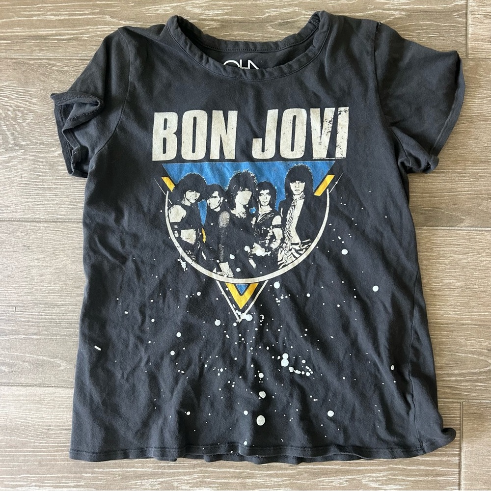 Bon Jovi Black Graphic T-Shirt